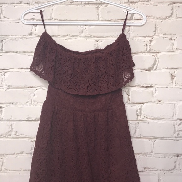 Dynamite High Low Lace Strapless Dress - Picture 2 of 6